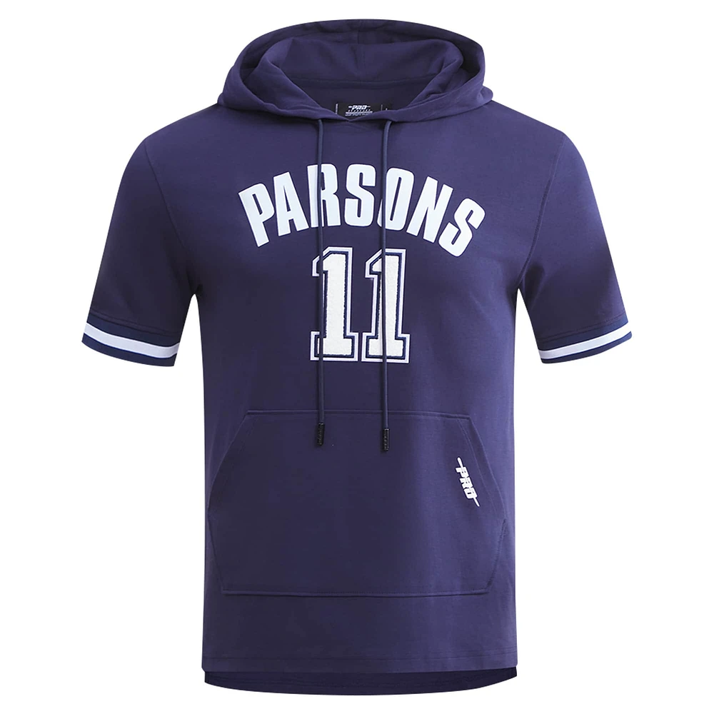 Men's Pro Standard Micah Parsons Navy Dallas Cowboys Player Name & Number Hoodie T-Shirt