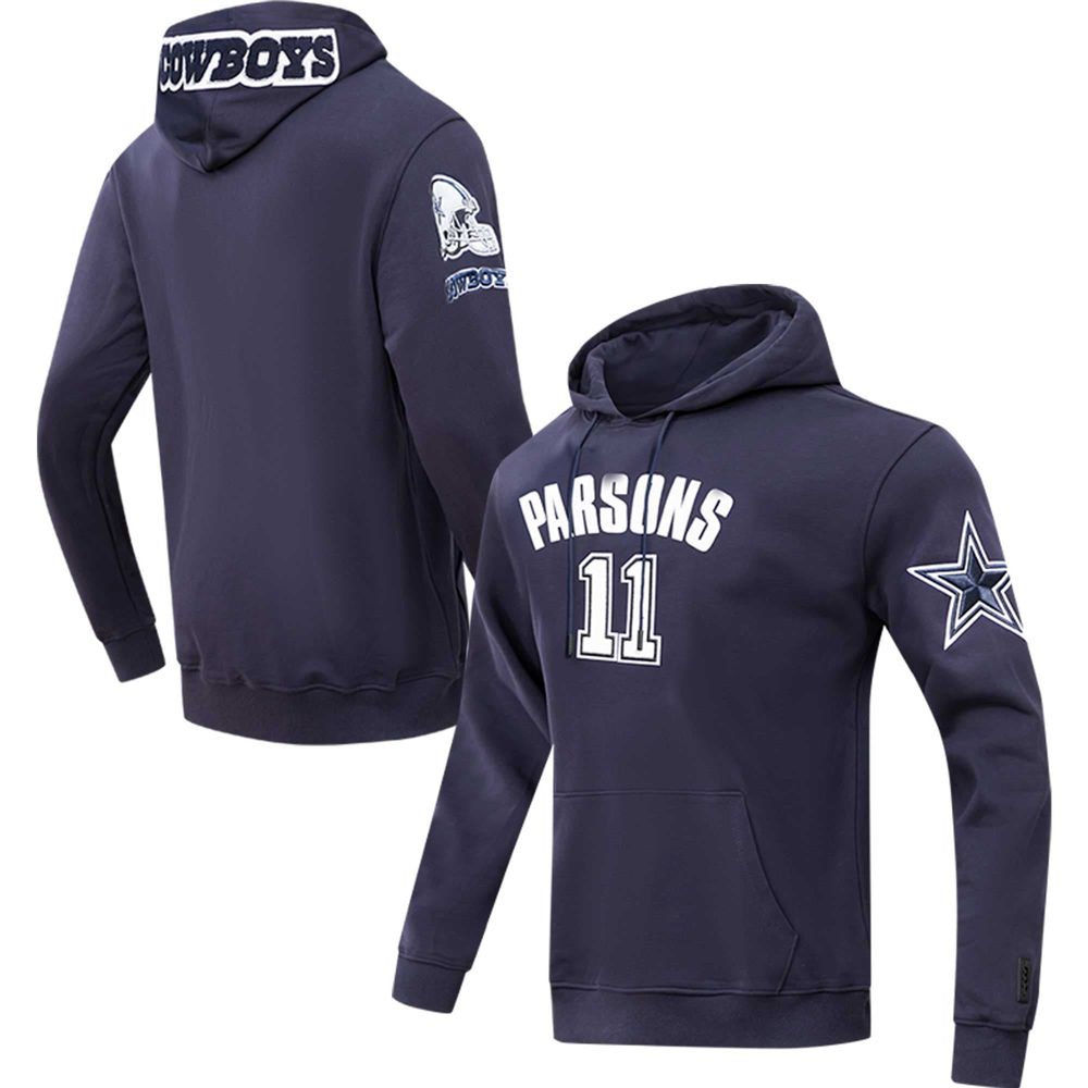 Pro Standard Men's Pro Standard Micah Parsons Navy Dallas Cowboys Player  Name & Number Pullover Hoodie