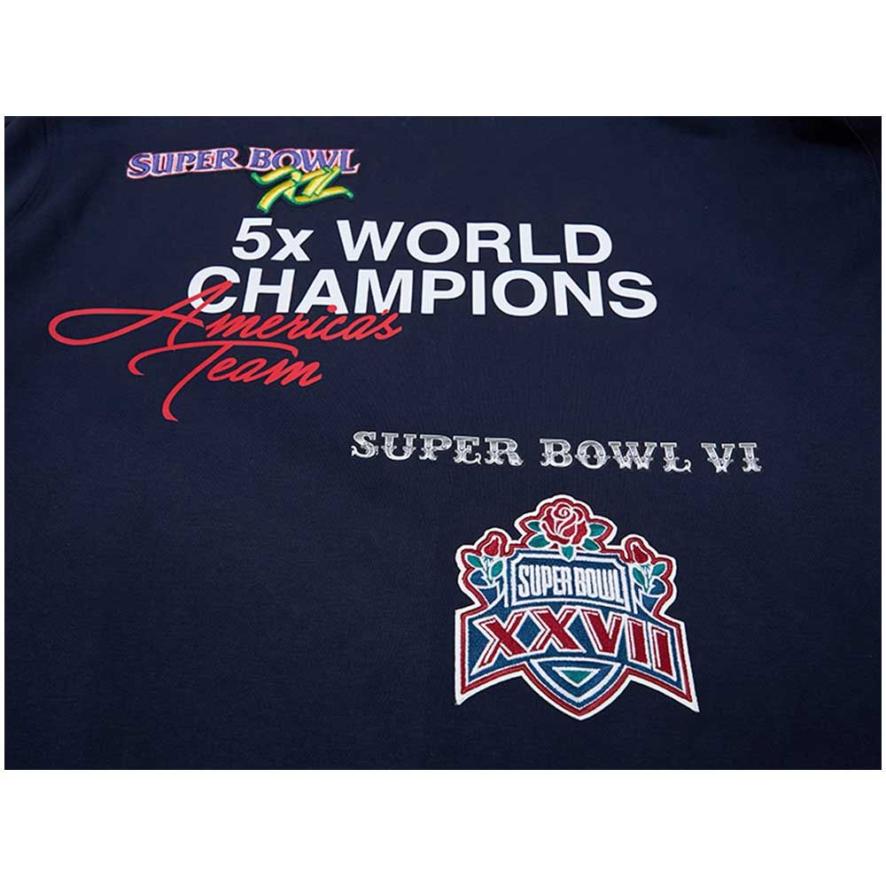 Dallas Cowboys Pro Standard 5x Super Bowl Champions Pullover Hoodie - Navy