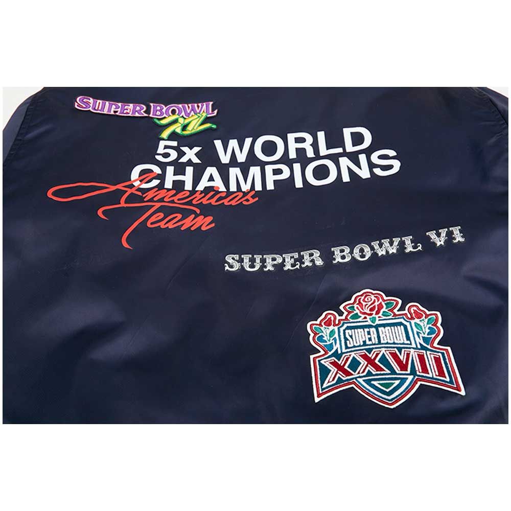 Super Bowl 5X Champions Dallas Cowboys Navy/White Varsity Jacket