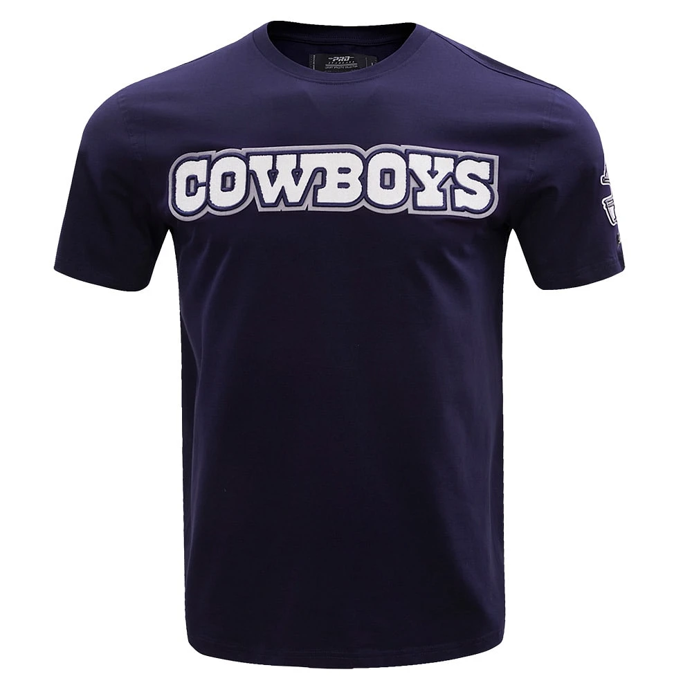 T-shirt classique Pro Standard pour hommes, bleu marine, Dallas Cowboys