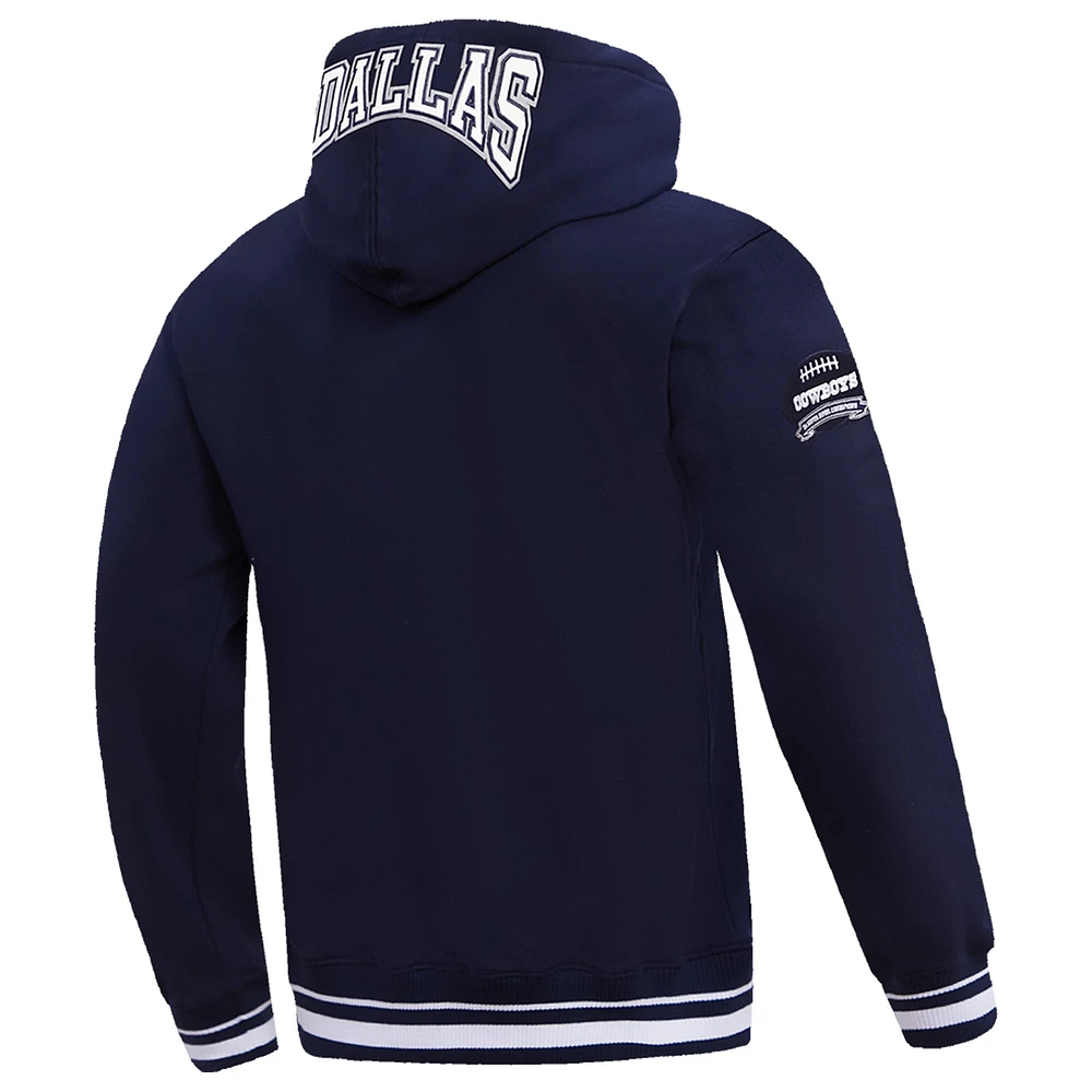 Men's Pro Standard  Navy Dallas Cowboys Crest Emblem Pullover Hoodie