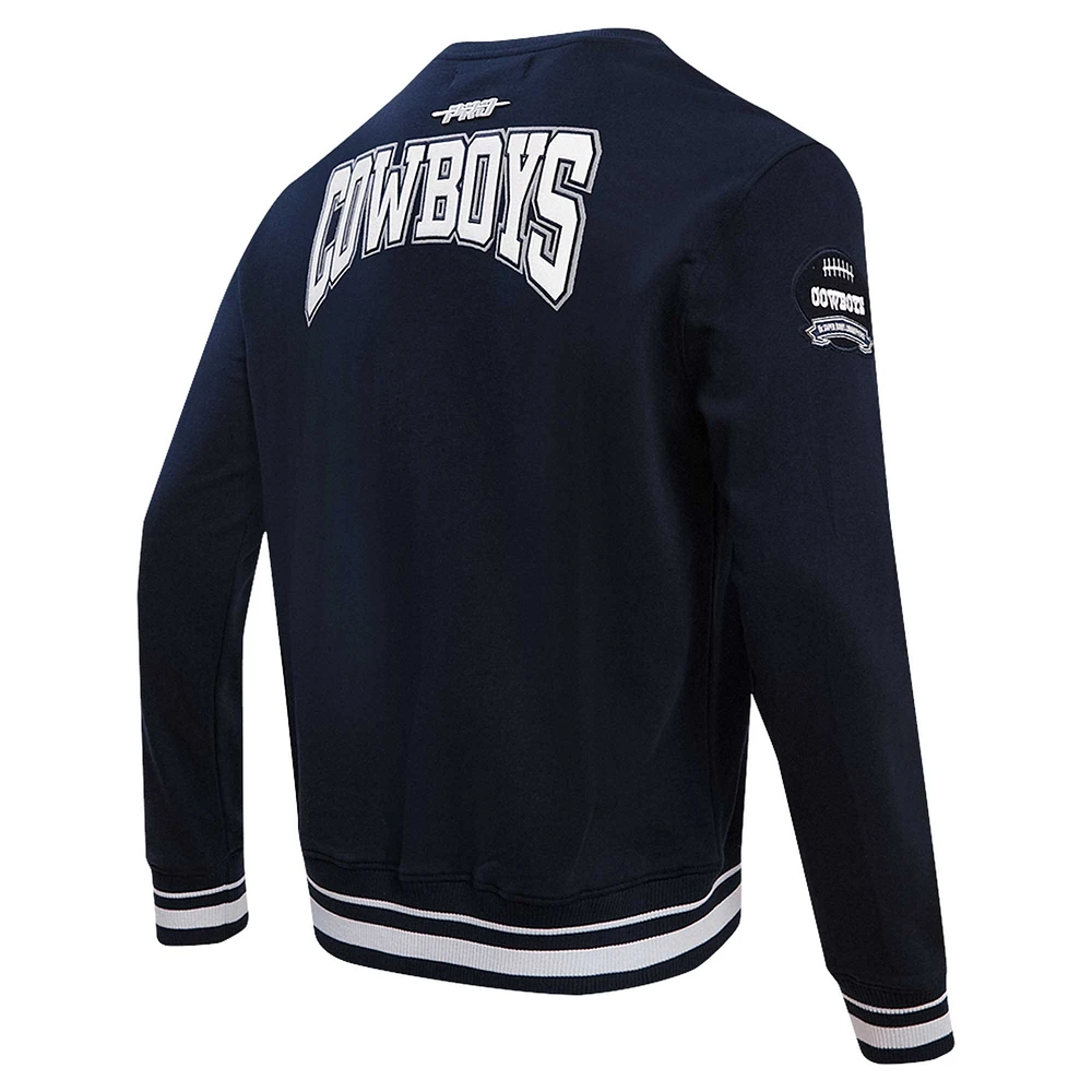 Sweat-shirt Pro Standard pour homme avec écusson des Dallas Cowboys, bleu marine