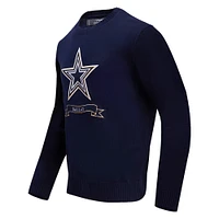 Men's Pro Standard Navy Dallas Cowboys Prep Knit Sweater