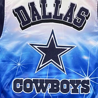 Men's Pro Standard Navy Dallas Cowboys Sublimated Satin Full-Snap Jacket