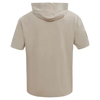 Sweat à capuche manches courtes pour homme Pro Standard Tan Dallas Cowboys Neutrals Capsule