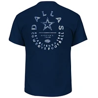 T-shirt pour homme Profile Dallas Cowboys Big & Tall Two-Hit Throwback bleu marine