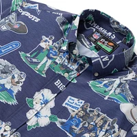 Chemise boutonnée panoramique bleu marine Dallas Cowboys de Reyn Spooner pour homme