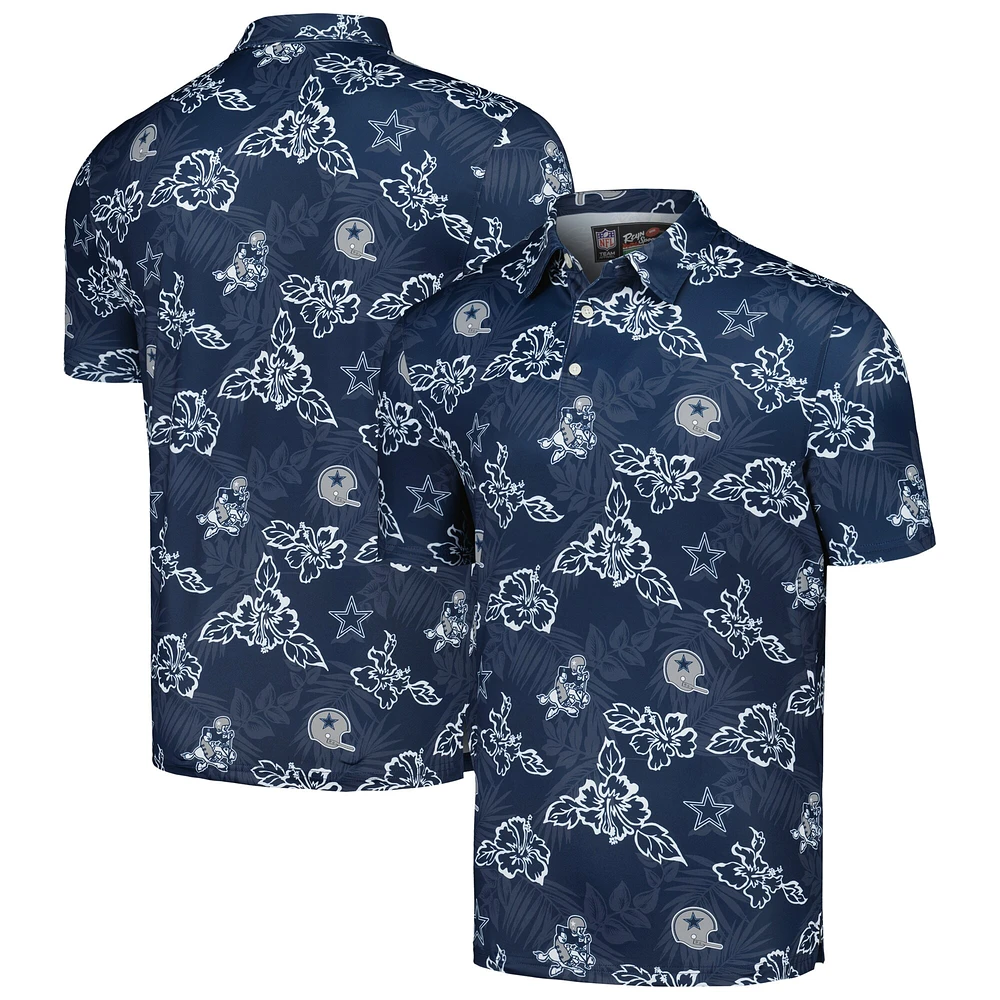 Polo Reyn Spooner pour homme bleu marine Dallas Cowboys Throwback Pua Performance