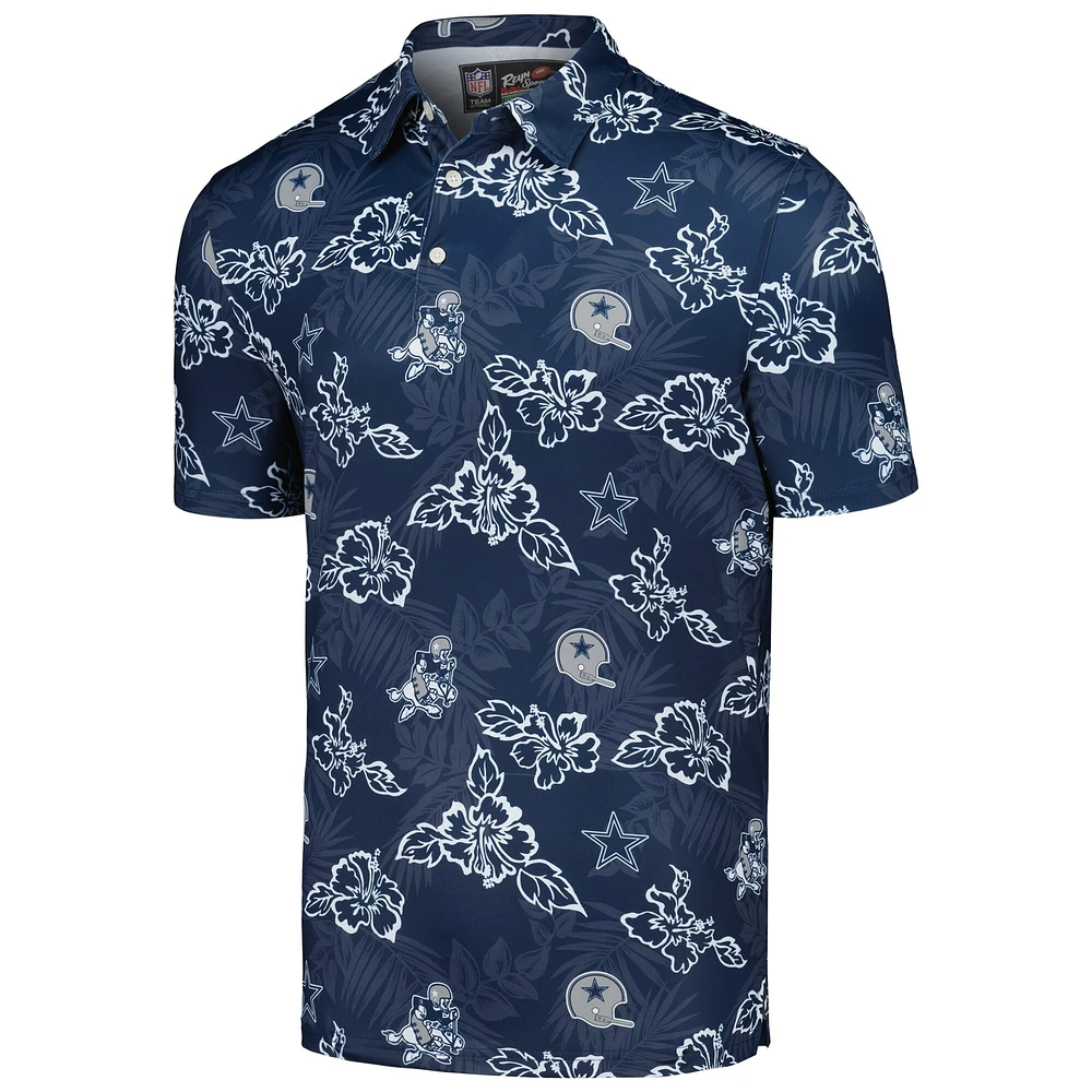 Polo Reyn Spooner pour homme bleu marine Dallas Cowboys Throwback Pua Performance