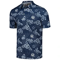 Polo Reyn Spooner pour homme bleu marine Dallas Cowboys Throwback Pua Performance