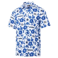 Polo blanc Pua Performance pour homme Reyn Spooner des Cowboys de Dallas