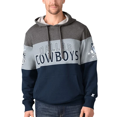 Sweat à capuche G-III Extreme Charcoal Dallas Cowboys Throwback pour hommes