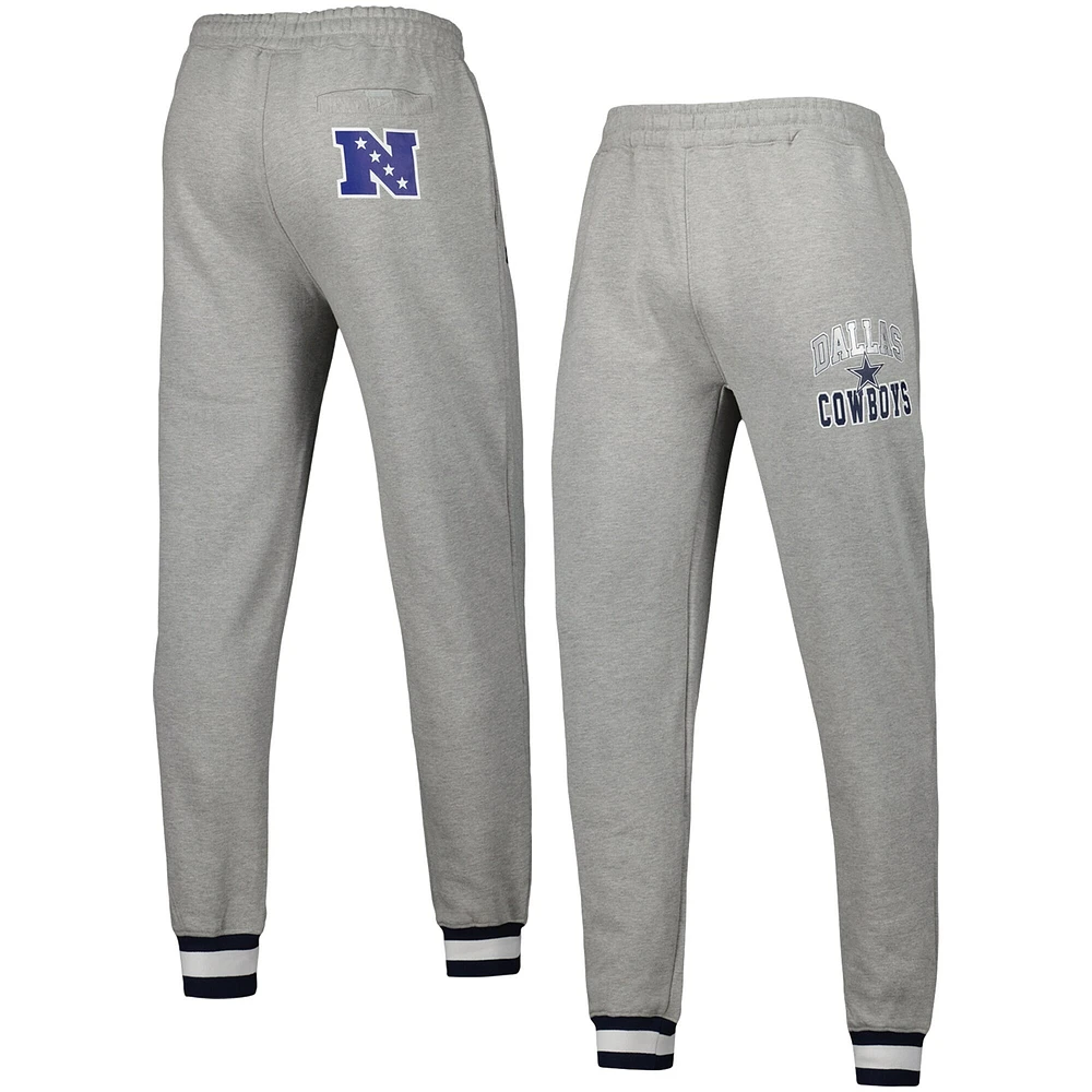 Men's Starter Heather Gray Dallas Cowboys Plus Blitz Fleece Jogger Pants