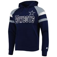 Starter Cowboys Draft Fleece Raglan Pullover Hoodie