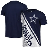 T-shirt graphique Starter pour hommes, bleu marine/argent, Dallas Cowboys Finish Line Extreme