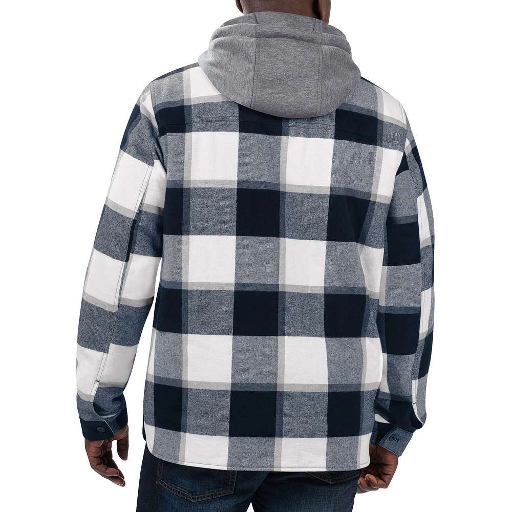 Veste à capuche et fermeture éclair intégrale Dallas Cowboys Big Joe Starter pour homme, bleu marine