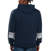 Men's Starter Navy Dallas Cowboys Captain Pullover Hoodie