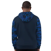 Sweat à capuche zippé pour homme Dallas Cowboys Thursday Night Gridiron bleu marine