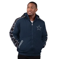 Veste zippée complète pour homme Dallas Cowboys Thursday Night Gridiron bleu marine Starter