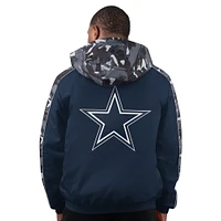 Men's Starter  Navy Dallas Cowboys Thursday Night Gridiron Full-Zip Jacket