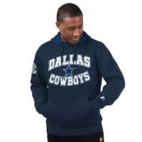 Men's Starter Navy Dallas Cowboys Thursday Night Gridiron Pullover Hoodie