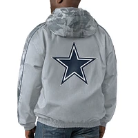 Veste à capuche entièrement zippée pour hommes Starter Silver Dallas Cowboys Throwback Thursday Night Lights