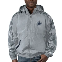 Veste à capuche entièrement zippée pour hommes Starter Silver Dallas Cowboys Throwback Thursday Night Lights