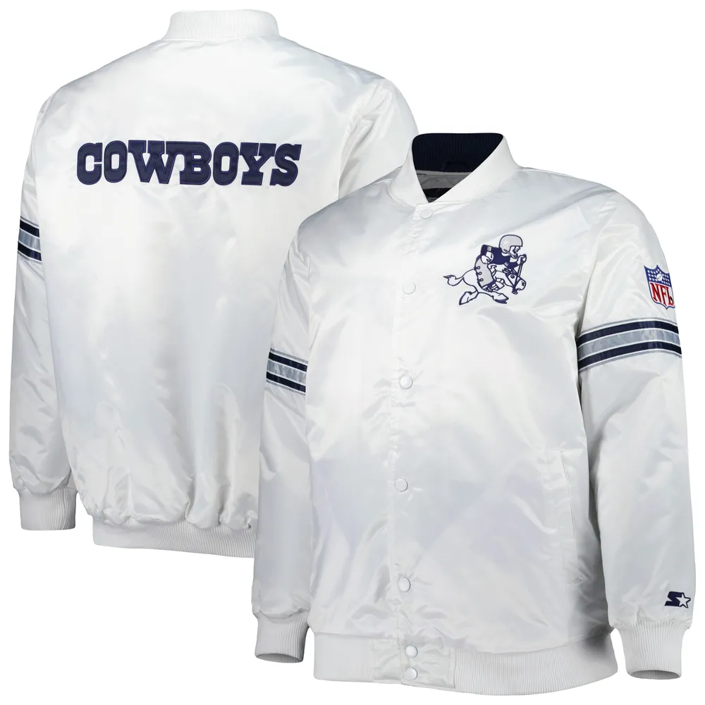 Starter Men's Starter White Dallas Cowboys The Power Forward Team Full-Snap  Jacket