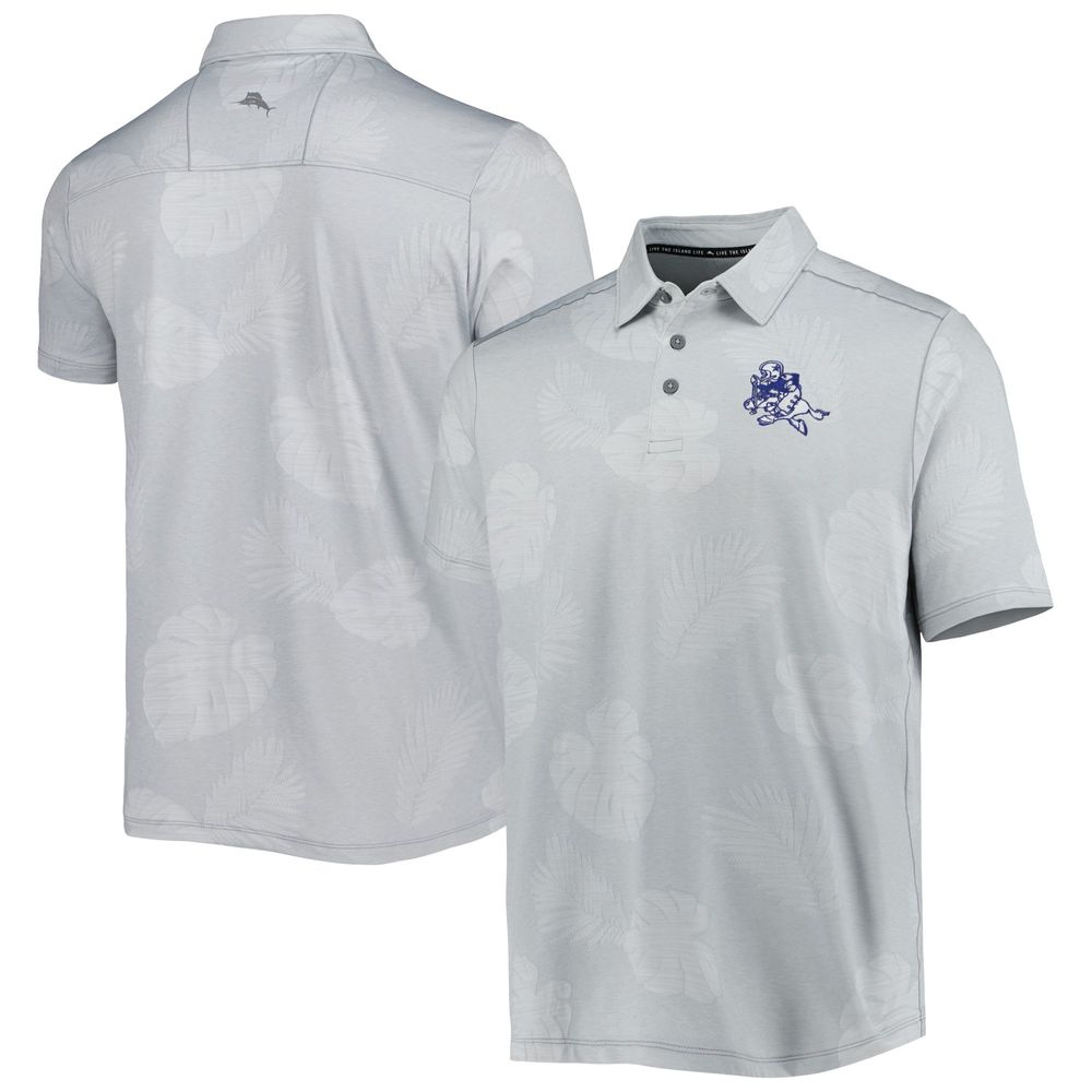 Tommy Bahama Men's Tommy Bahama Gray Dallas Cowboys Throwback Delray Frond  IslandZone Polo