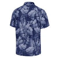 Chemise boutonnée bleu marine Dallas Cowboys Tommy Bahama pour homme, grande taille, Coast Nuevo Fronds IslandZone