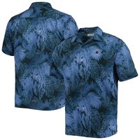 Men's Tommy Bahama Navy Dallas Cowboys Coast Luminescent Fronds Camp IslandZone Button-Up Shirt