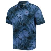 Men's Tommy Bahama Navy Dallas Cowboys Coast Luminescent Fronds Camp IslandZone Button-Up Shirt