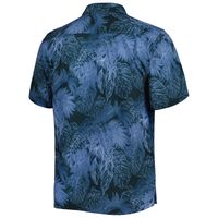 Dallas Cowboys Tommy Bahama Coast Luminescent Fronds Camp IslandZone  Button-Up Shirt - Navy