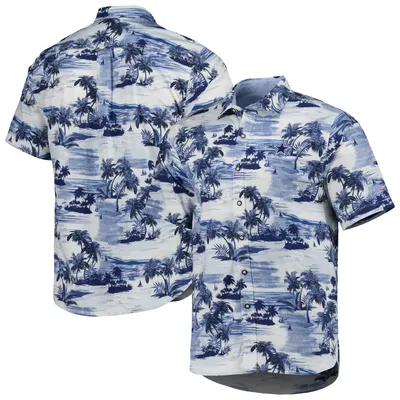 Men's Tommy Bahama Navy Tennessee Titans Sport Tropical Horizons Button-Up Shirt