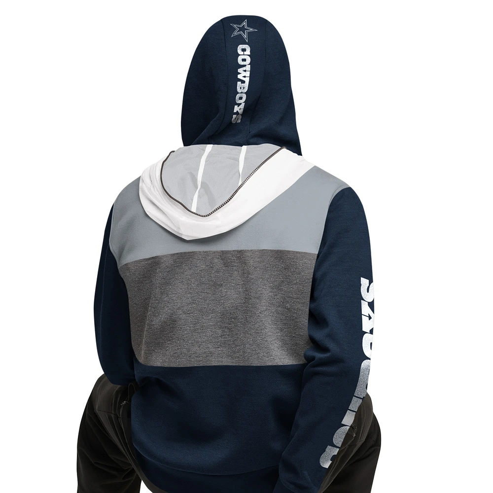 Men's Tommy Hilfiger Navy/Gray Dallas Cowboys Pinnacle Pullover Hoodie