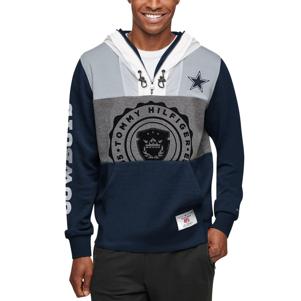 Fanatics Navy Dallas Cowboys Long Sleeve Hoodie T-shirt in Blue for Men