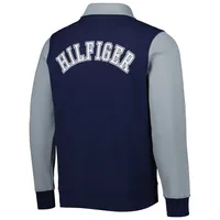 Sweat Tommy Hilfiger pour homme bleu marine/argent Dallas Cowboys Aiden Quarter-Zip