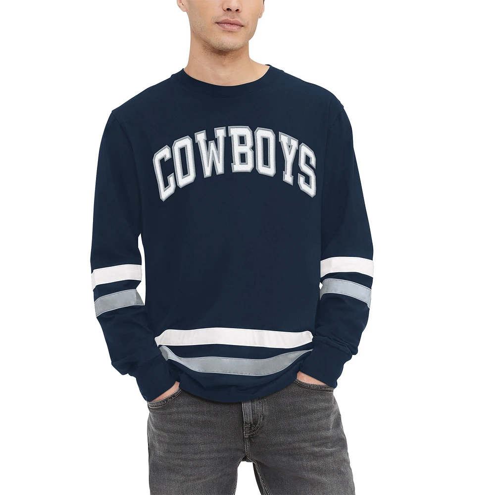 DCM COW NAVY MENS NOLAN LONG SLEEVE TEE TEEMENL-S