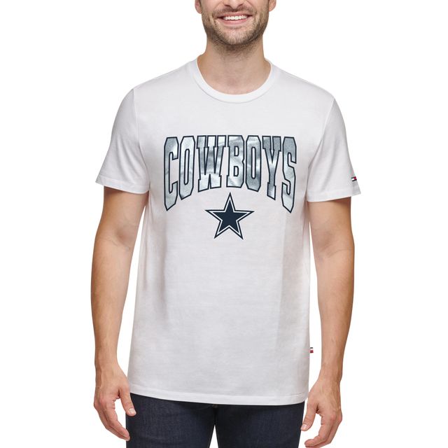 T-shirt à patch brodé Tommy Hilfiger blanc Dallas Cowboys pour hommes