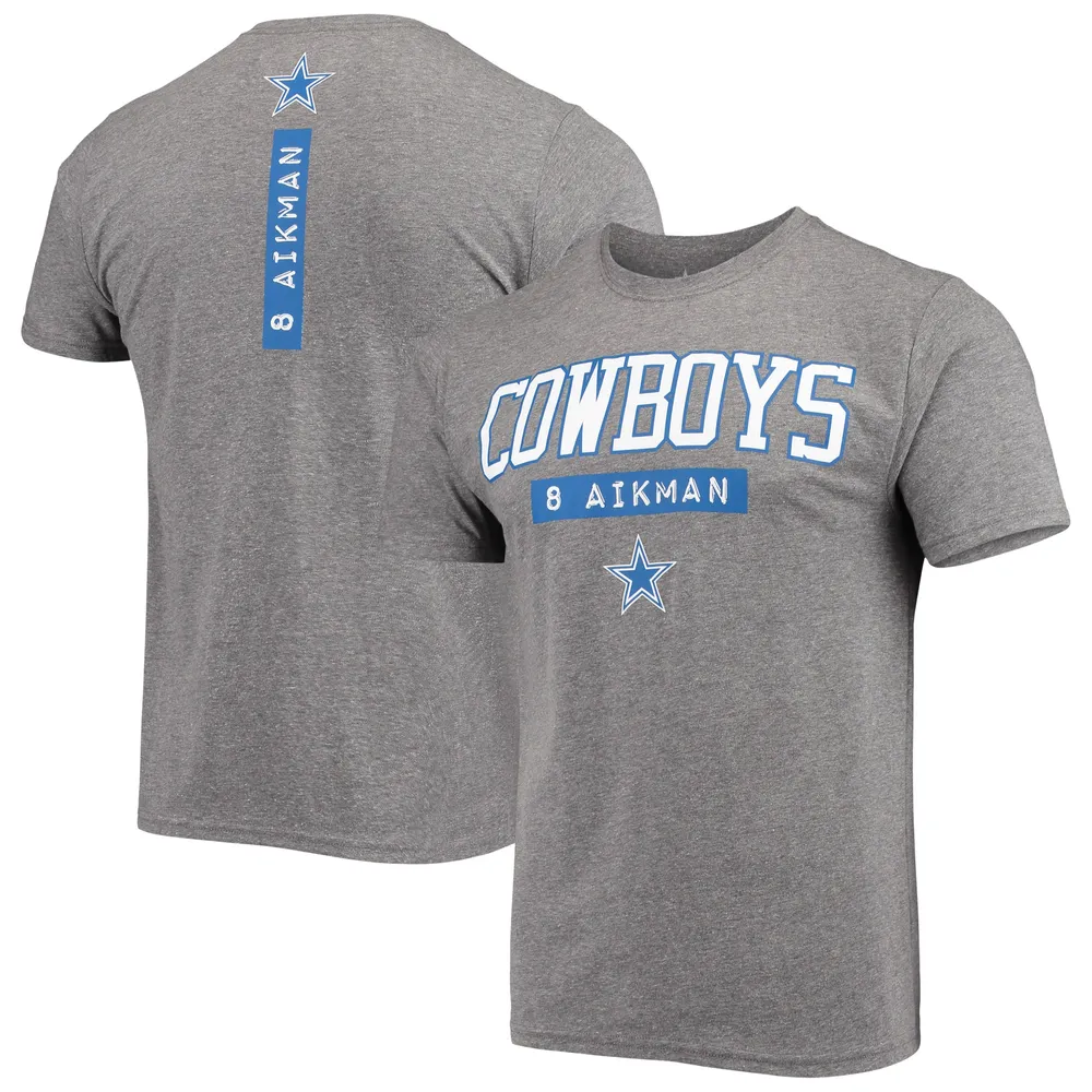 Junior's Heathered Gray/Navy Dallas Cowboys Let's Huddle Burnout V-Neck T- Shirt