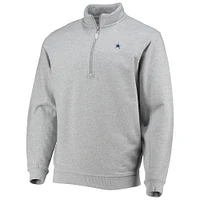 Men's Vineyard Vines Heather Gray Dallas Cowboys Shep Shirt Quarter-Zip Sweatshirt