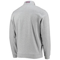 Men's Vineyard Vines Heather Gray Dallas Cowboys Shep Shirt Quarter-Zip Sweatshirt