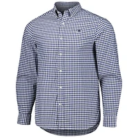 Chemise boutonnée à manches longues Vineyard Vines Royal Dallas Cowboys On-the-Go brrr Tri-Blend pour hommes