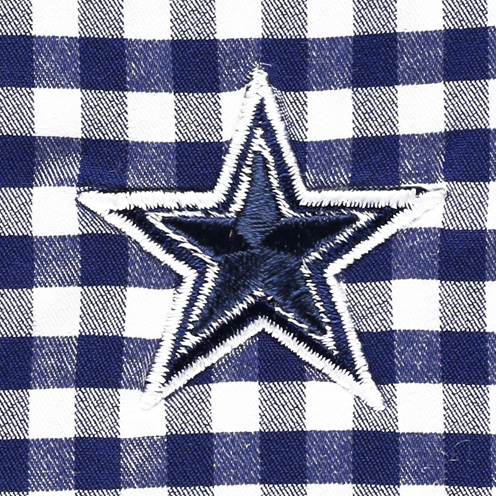 Chemise boutonnée à manches longues Vineyard Vines Royal Dallas Cowboys On-the-Go brrr Tri-Blend pour hommes