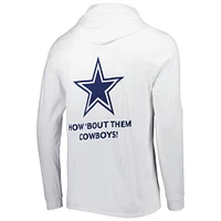 Men's Vineyard Vines White Dallas Cowboys Local Long Sleeve Hoodie T-Shirt