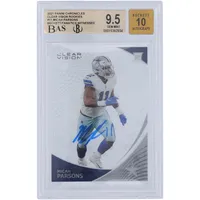 Micah Parsons Dallas Cowboys Autographed 2021 Donruss Rated