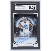 Micah Parsons Dallas Cowboys Autographed 2023 Panini Black Midnight Signatures #MS-MPA #72/99 SGC Authenticated 8.5 Card