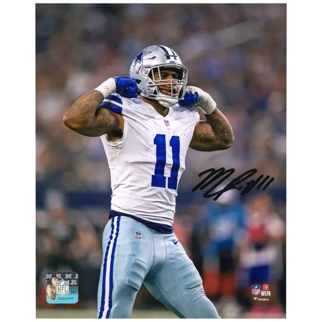 Press Pass Collectibles Cowboys Micah Parsons Authentic Signed White Nike Game Framed Jersey Fanatics