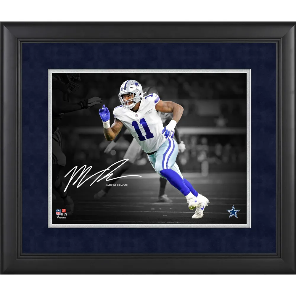 Micah Parsons Dallas Cowboys Autographed Framed White Football Jersey